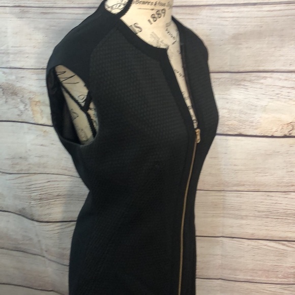 Ted Baker London Reikod Dress Front Zipper Textured Size 2 Black - Picture 4 of 12